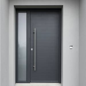 Porte d'entrée contemporaine Ligne Horizon au Store Niortais